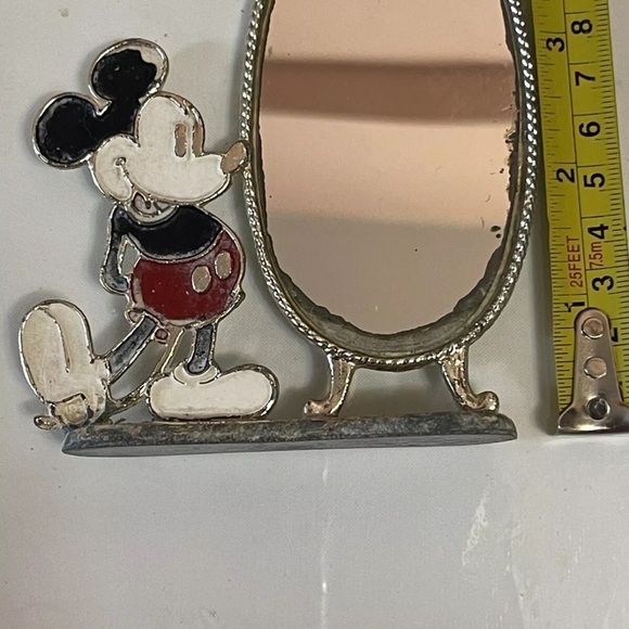 Vintage Walt Disney Minnie Mouse Looking Glass Earring Holder,Stand 1970s 4in GS - Picture 3 of 6